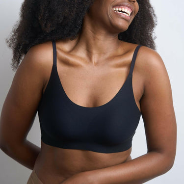 Black Soft Wireless Bra - Soft Essentials